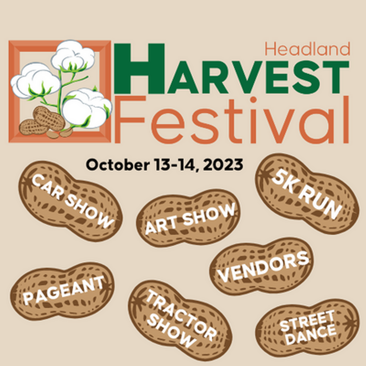 2023 52nd Headland Harvest Festival Oct 13, 2023 to Oct 14, 2023